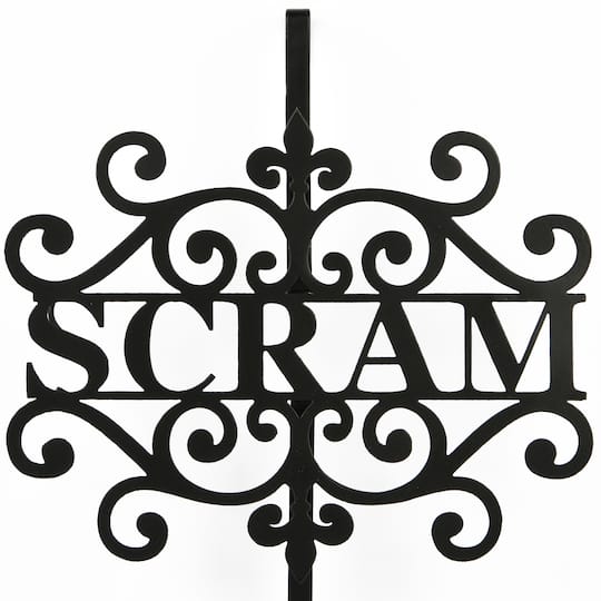 16" Halloween Scram Wreath Hanger